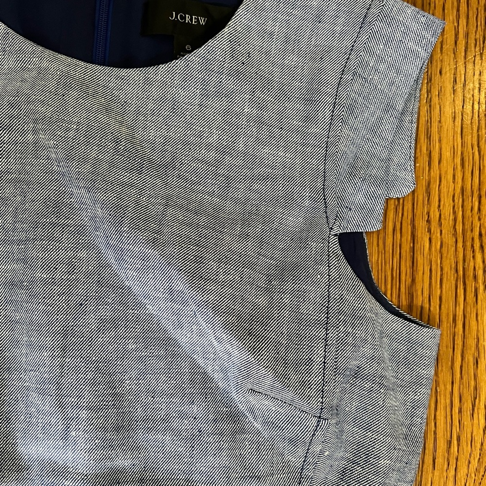 JCrew Blue shift dress size 6